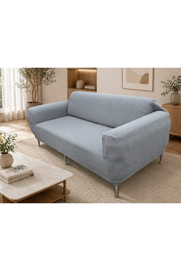 Bohemian Sofa Cover, Elasticated Sofa Cover, with Ties, 1 Piece
