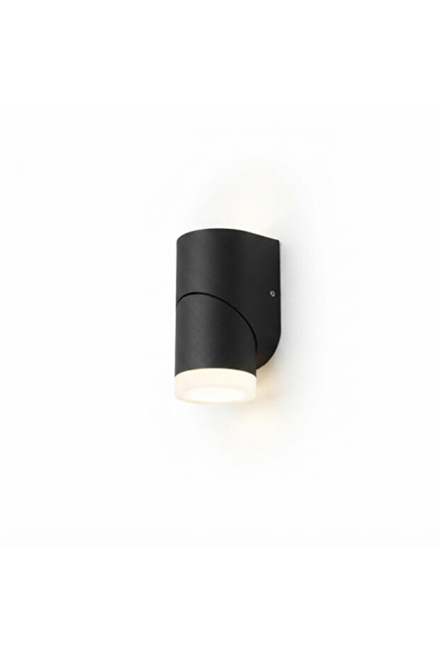 Outdoor Round Diffuser Wall Lamp Black Osram+Don-B 051