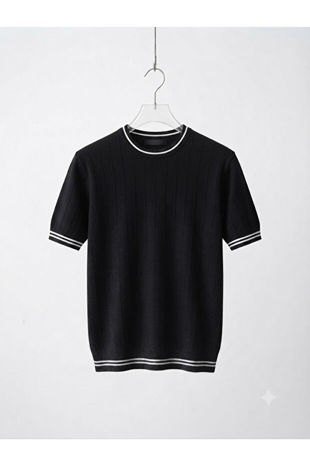 Men's Short-Sleeved Summer Knitwear T-Shirt Basic T-Shirt