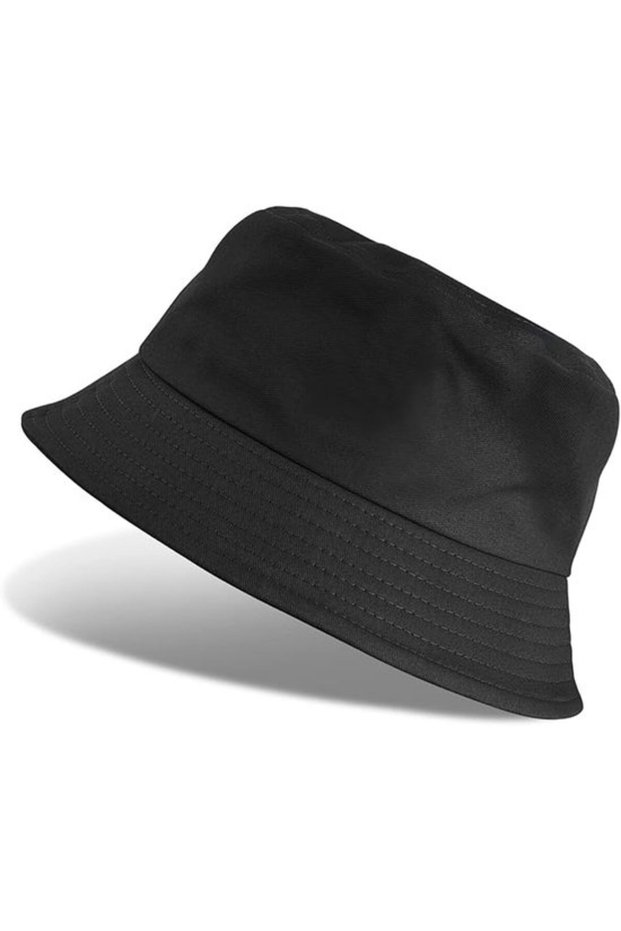 Fisherman hat black foldable 56-58cm hiking/camping/travel/fishing.