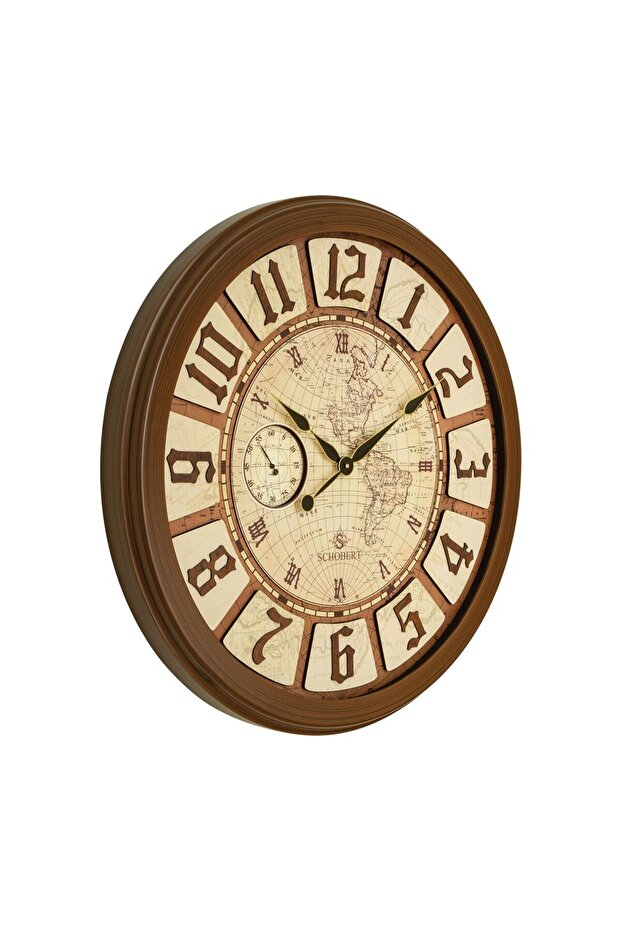 Analog Wooden Wall Clock 6787 70cm Italian Design Silent Silky Move