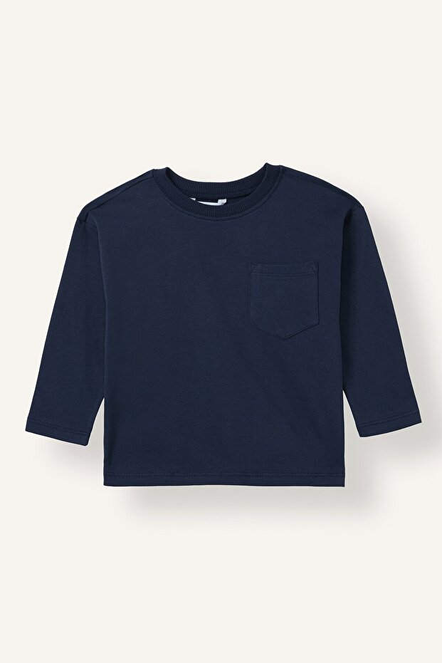 100% Cotton Regular Fit Crew Neck Long Sleeve T-Shirt Baby Boy B7004A526Au