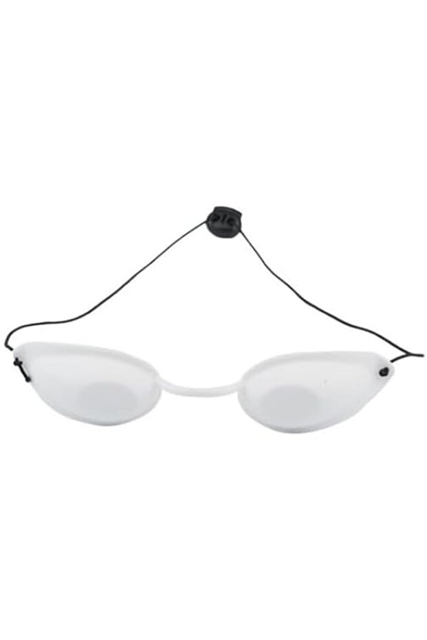 2-Pack Eye Protection Goggles with Adjustable Elastic Strap – Full Shading Light Blocking Eyepatch, Comfortable Eye Cover for Sleep, Vision Therapy & Eye Protection (White)