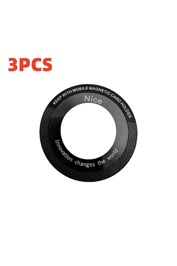 3PCS Universal Magnetic Metal Plate Ring for Magsafe Wireless Charger Iron Sheet Sticker Magnet Car