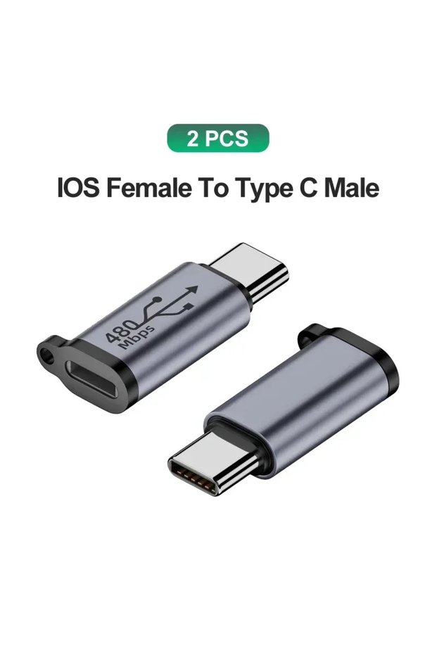 BSN 2x ISO Female to C USB C Adapter Type C To Micro To Mini USB Female Converters for IPhone 14 13
