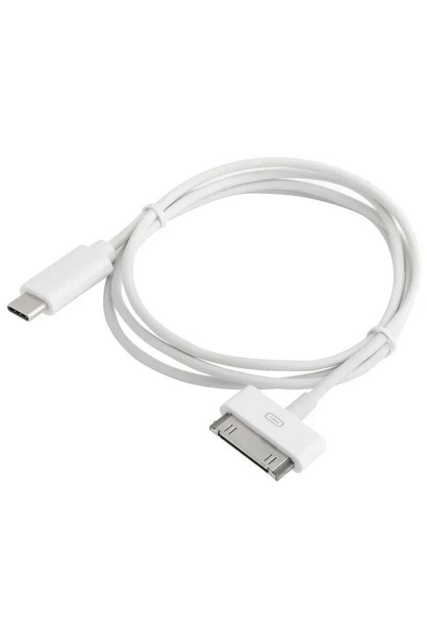 1M White 30Pin To USB C Adapter Charging Data Cable For IPhone 4 4S 3GS IPad 3 2 1 IPod USBC Type C