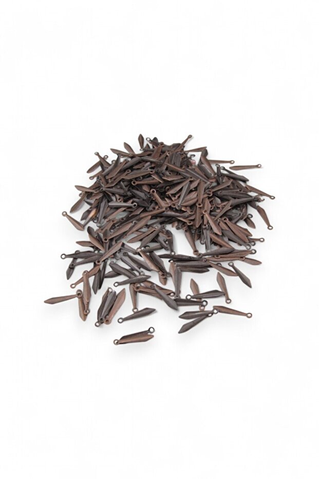 20X3 mm Drop Model Metal Sequins with Long Leaves 20 Pieces (Earring Apparatus, Bracelet End, Brooch Accessory)