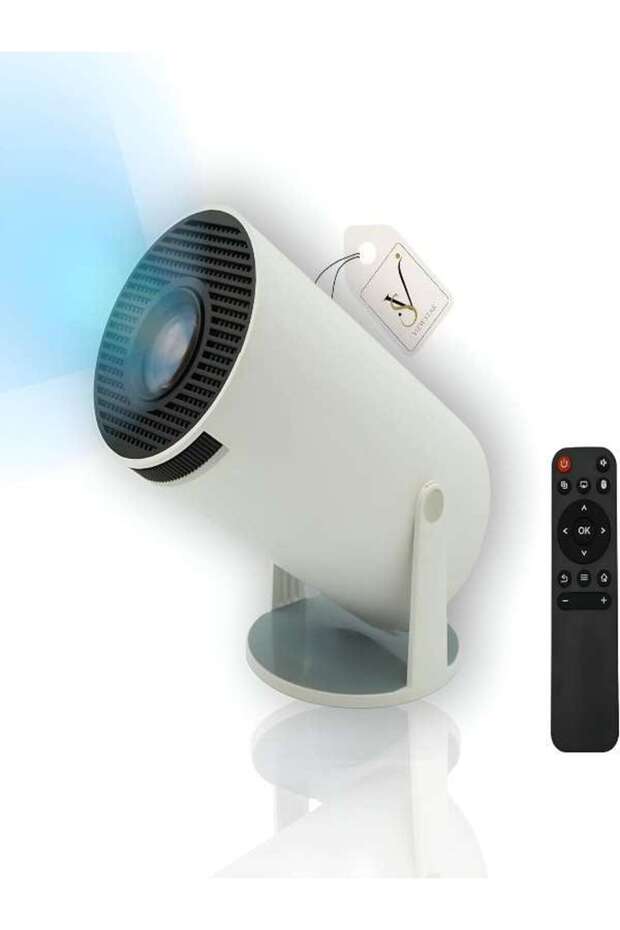 4K Smart WiFi Projector with Android OS, Native Full HD 1080P Supported, Auto Keystone, Bluetooth 5.2, WiFi 6, Portable Home Theater Projector for Movies, Gaming & Outdoor Use