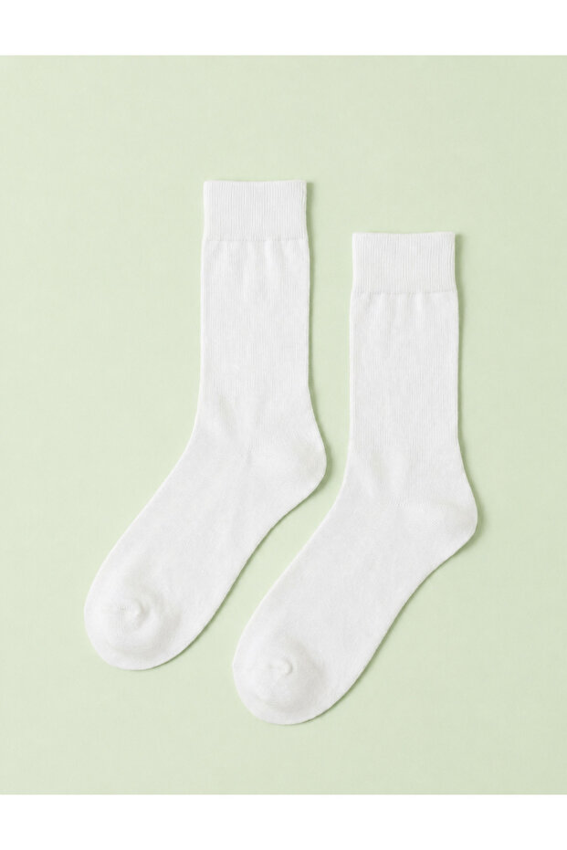 White Bamboo Unisex Socks