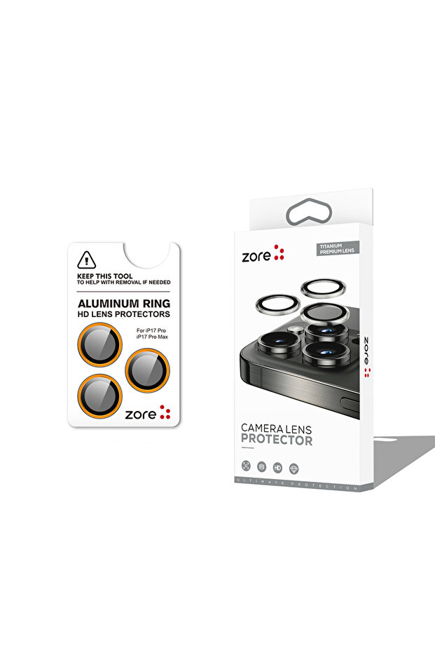 iPhone 17 Pro Camera Lens Protector Sapphire Non-Distorting Image Quality Anti-Glare Premium