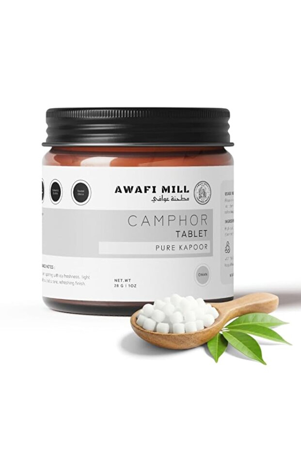 AWAFI MILL Camphor Tablets | Aromatic Camphoratum Tablets - 28 g | 1 Oz
