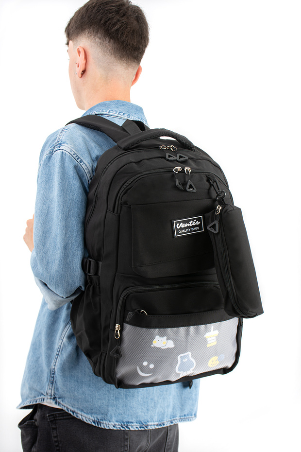 – School Bag Waterproof Clinker Fabric Unisex Backpack Model (7D)