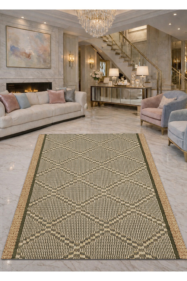 Sdt Mixed Patterned Modern Woven Base Decorative Carpet Sdtamor1463