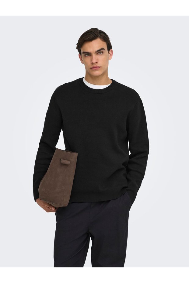 Knitted polo neck ONSTING Pullover