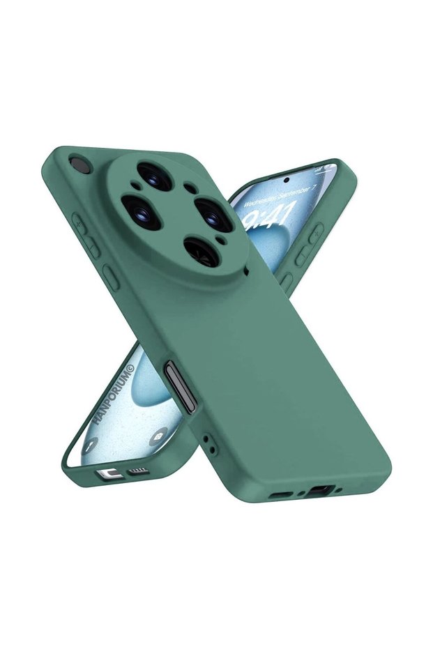 Oppo Find X9 Ultra Compatible Silicone Case - Pastel Color Tone Flexible Cover with Camera Protection - Green