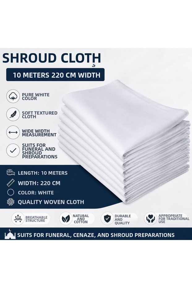 10 Meters | Kefen Fabric | 100% Cotton | 220 cm | Kefen Fabric
