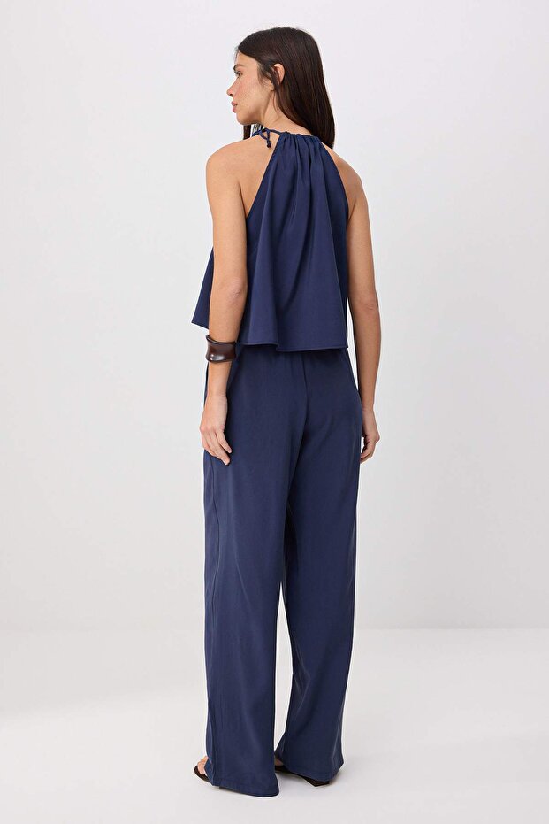 Lacivert Modal Bluz Pantolon Alt - Üst Takım TWOSS26AU00184 - 4
