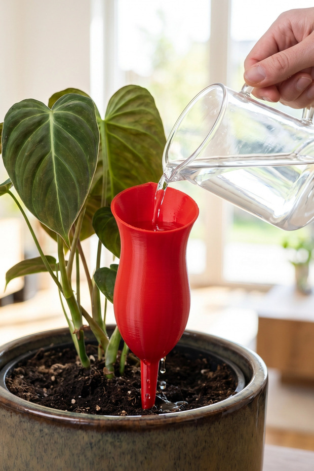 Plant Watering Container Red Distillation