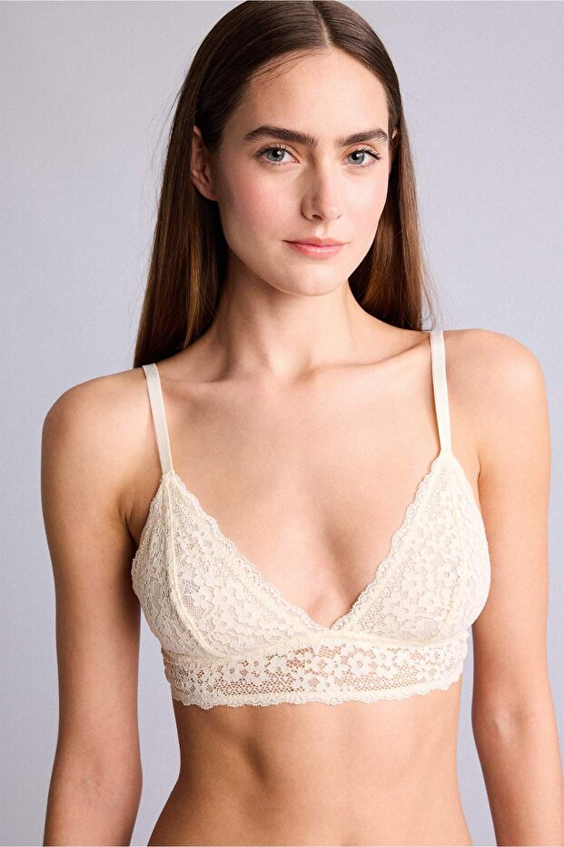 Lace Pieces of Cup-Free Pedsiz Non-wired Bralet H0511Ax26Sp