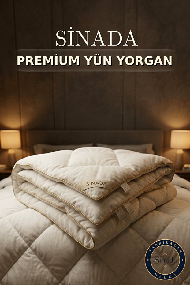 Classic Wool Quilt | 220×240 cm | King Size 100% Merino Lamb Wool 4 Seasons