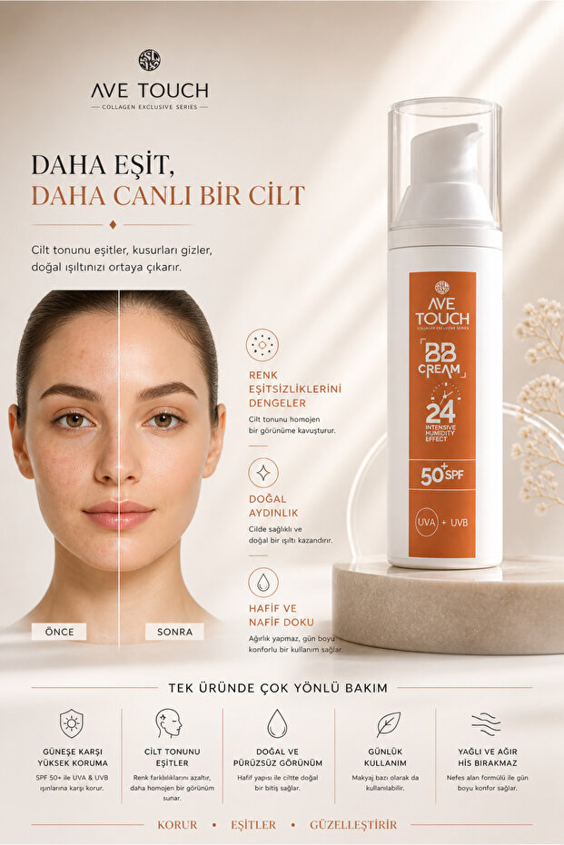 Bb Cream & 50 Spf Sunscreen Effect - 3