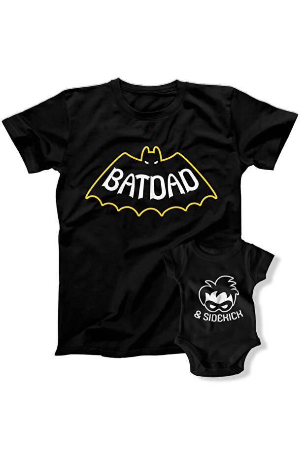Father Son Batdad Sidekick Bodysuit T-shirt (Single Product Price is Add to 2 Baskets for Combining