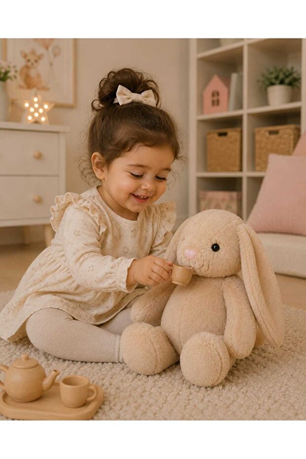 رفيق نوم على شكل أرنب من القطيفة مقاس 40 سم من Toyzz