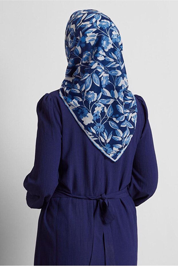 Flower Patterned Scarf 8560 - 2