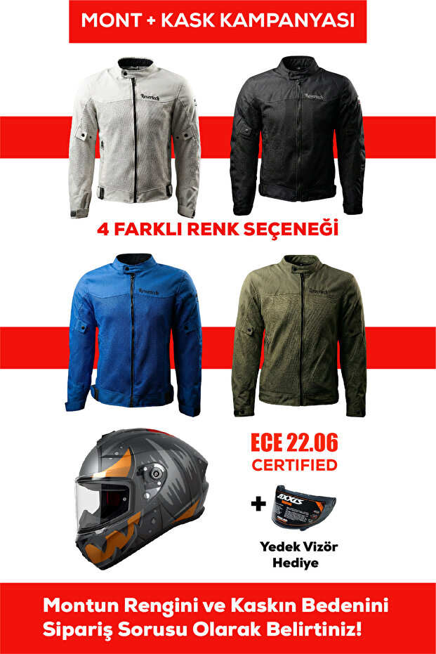 Protective Summer Motorcycle Jacket Suitable for Urban Use + Gift Axxis Draken S Pumpkin B4 Helmet 🎁