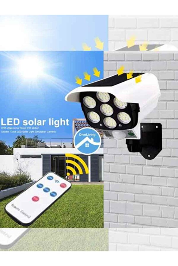 Solar Monitoring Lamp Human Body Induction + Light operated