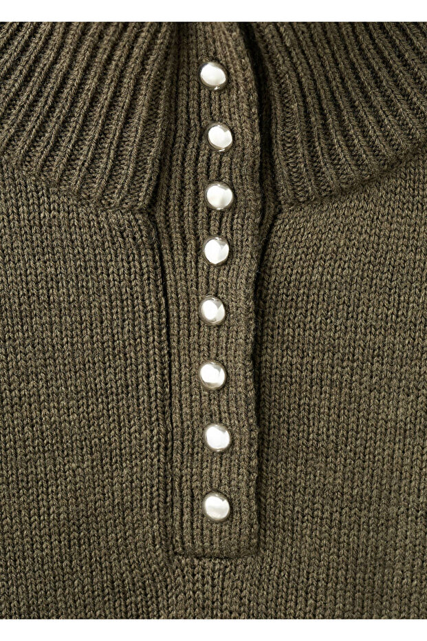 Perkins Collar Button Sweater - 8