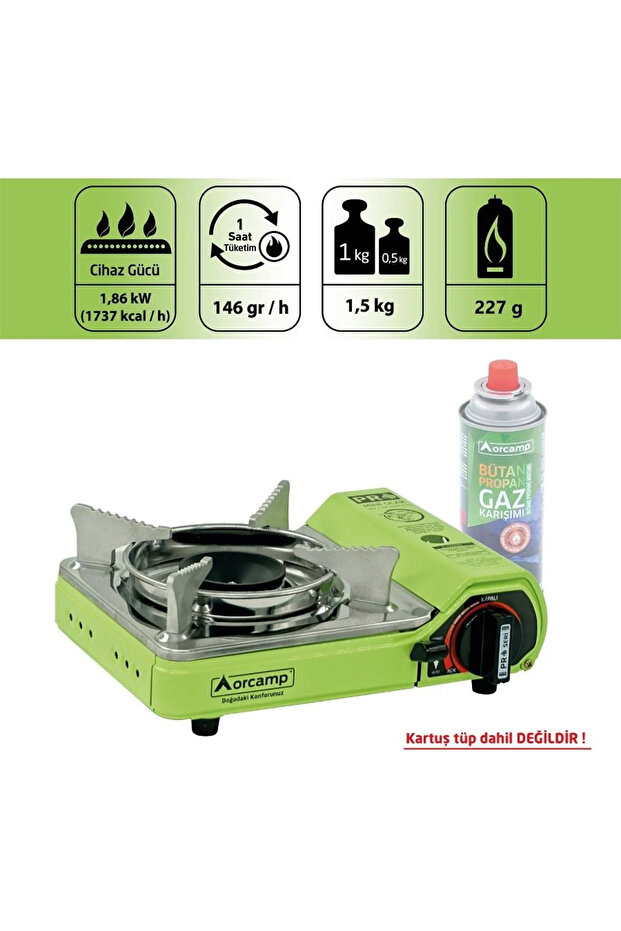 Mini Çantalı Kamp Ocağı Yeşil - 5
