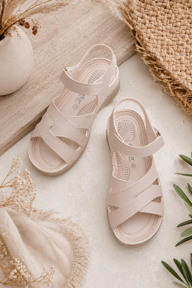 Women's Everyday Anatomical/Orthopedic Sole Heel Spur Preventing Sandals, Extra Comfortable Sandals