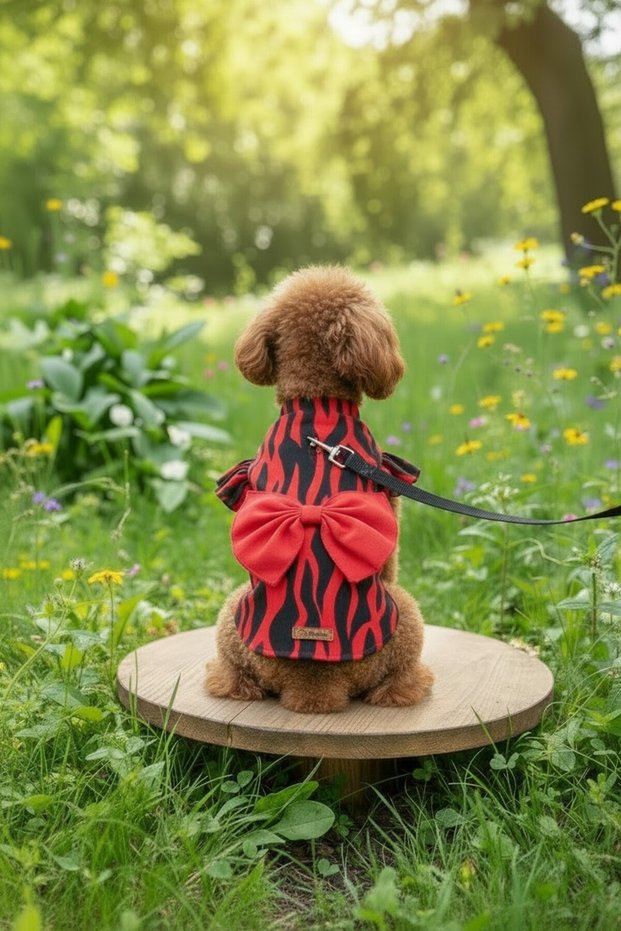 Cat - Dog Summer 100% Cotton Viscose Bowknot Shirt - Undershirt - Dress - Outfit