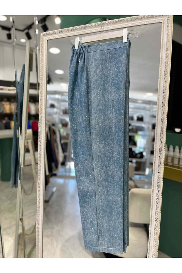 Seli̇nada Denim Pants - Light Blue - 46
