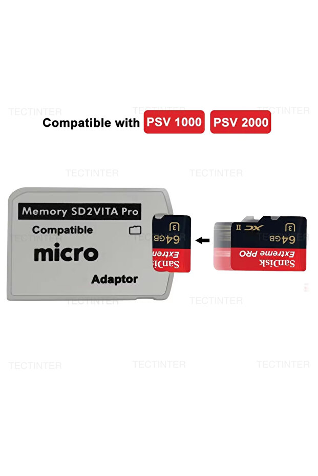 for PSV SD2VITA 6.0 Micro Memory Card Adapter For PlayStation PS Vita 1000 2000 Henkaku 3.65 System