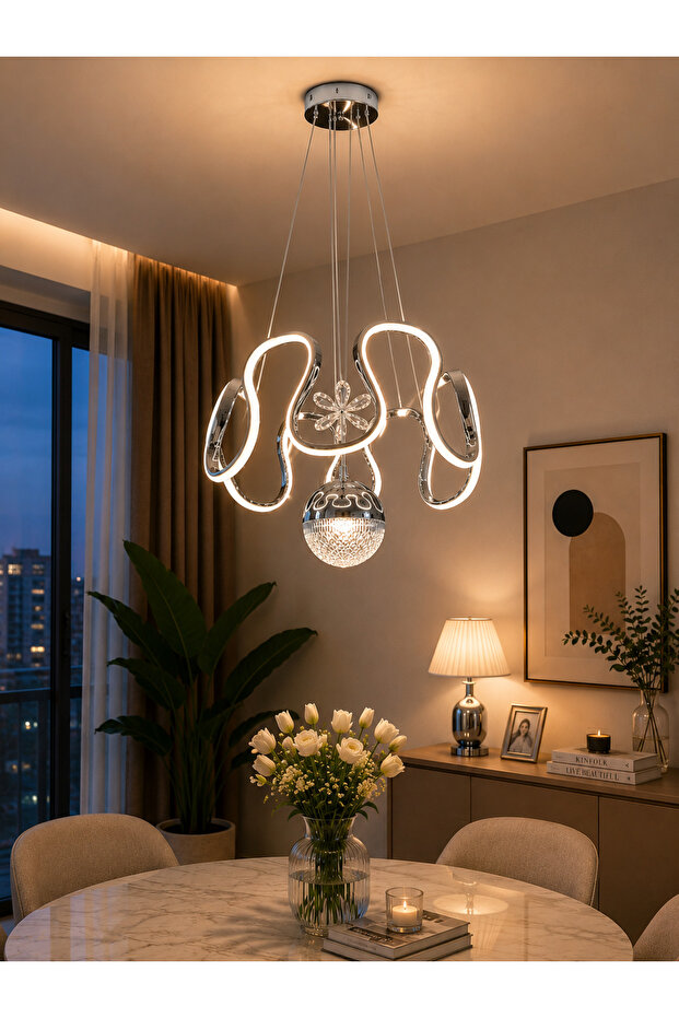 Milas krom premium led avize