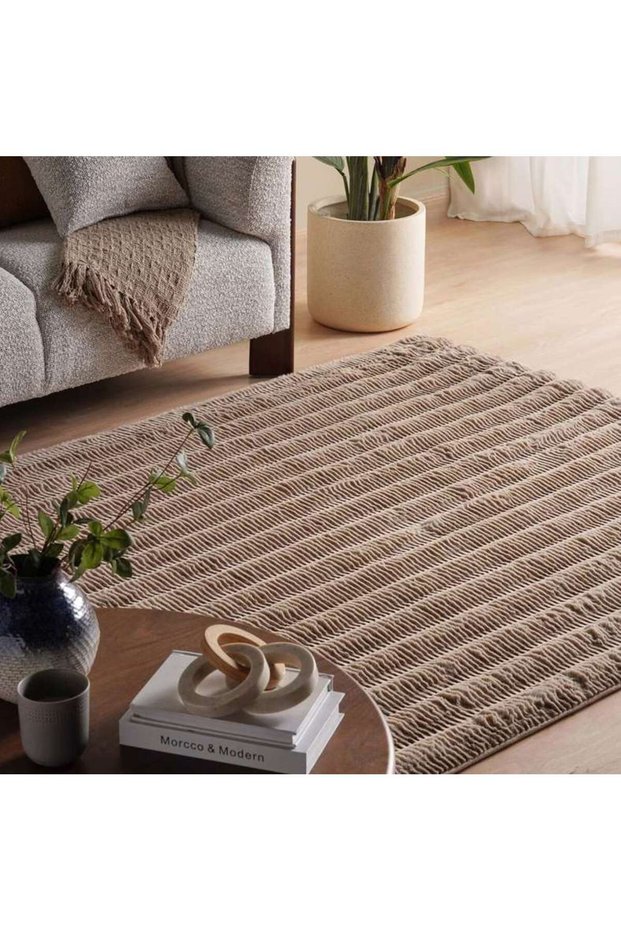 Oren Supersoft Faux Fur Rug 200x300cm - Taupe