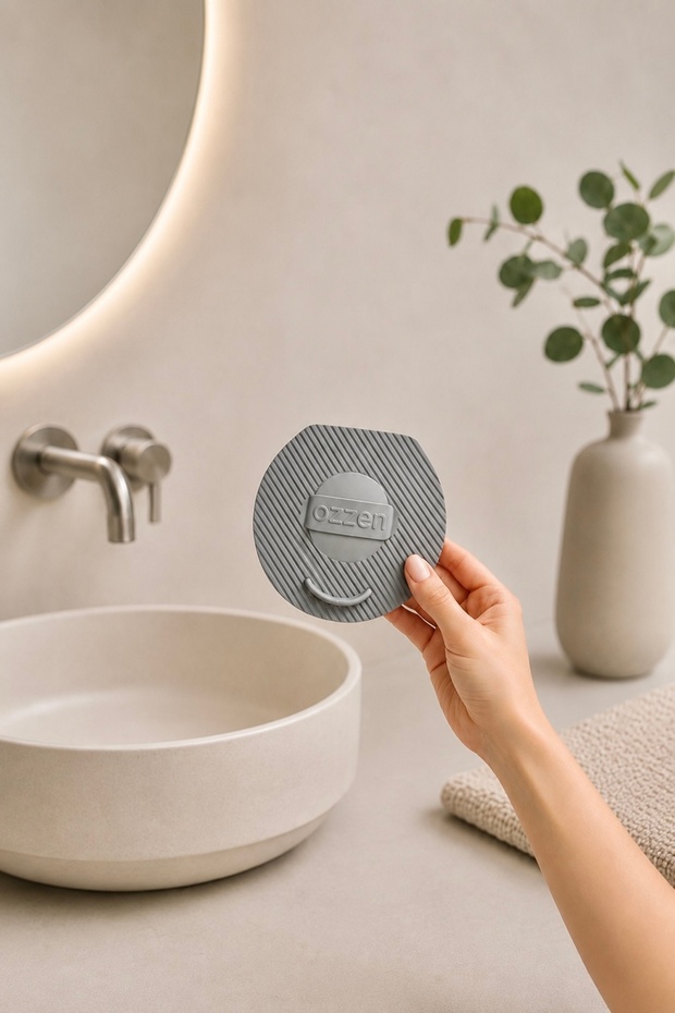 Gray Sink Bad Odor Eliminator Preventive Silicone Mat Leak-Proof Sink Stopper Sink Plug