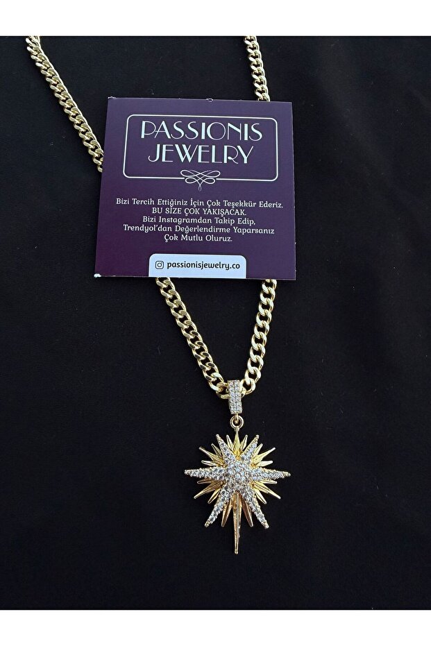 North Star Zircon Stone Necklace