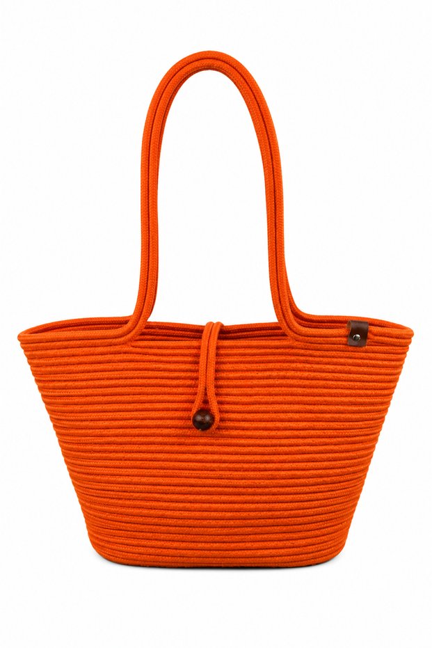 Havana Beaded Nature-Respectful Straw Jute Beach Bag - Contribute to Your Style and the World!