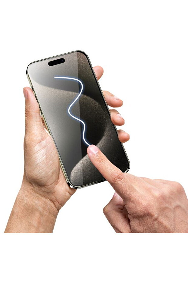Privacy Screen Guard iPhone 15 Pro with easy applicator, 2 pack - 6