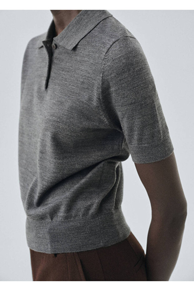 100% Wool Polo Neck Sweater