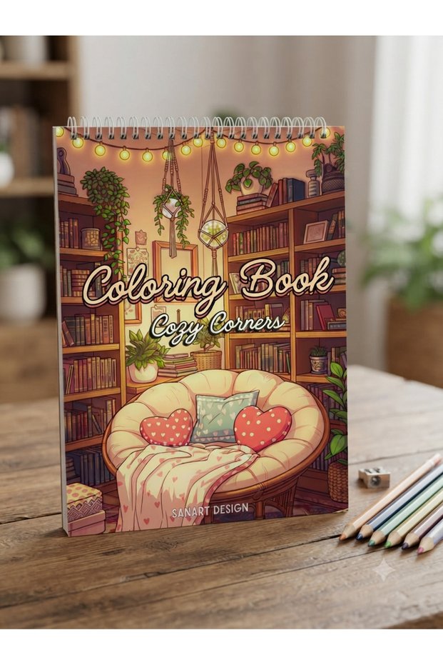 Cozy Corners Coloring Book 50 Pages