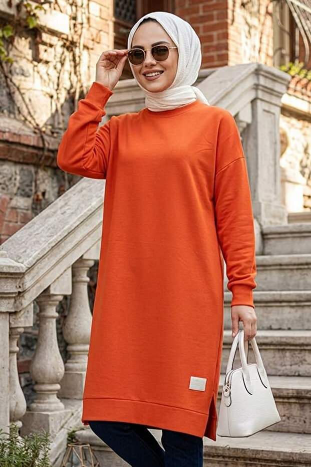 Light red hijab tunic 30645ak