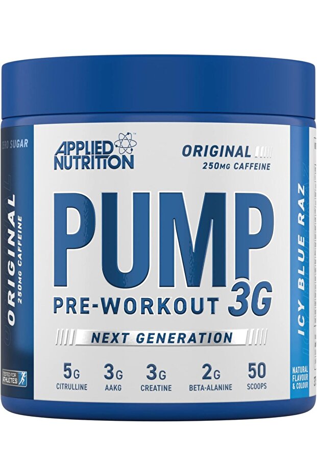 Pump 3g, Orginal Pre-Workout Ice Blue Raz 375G