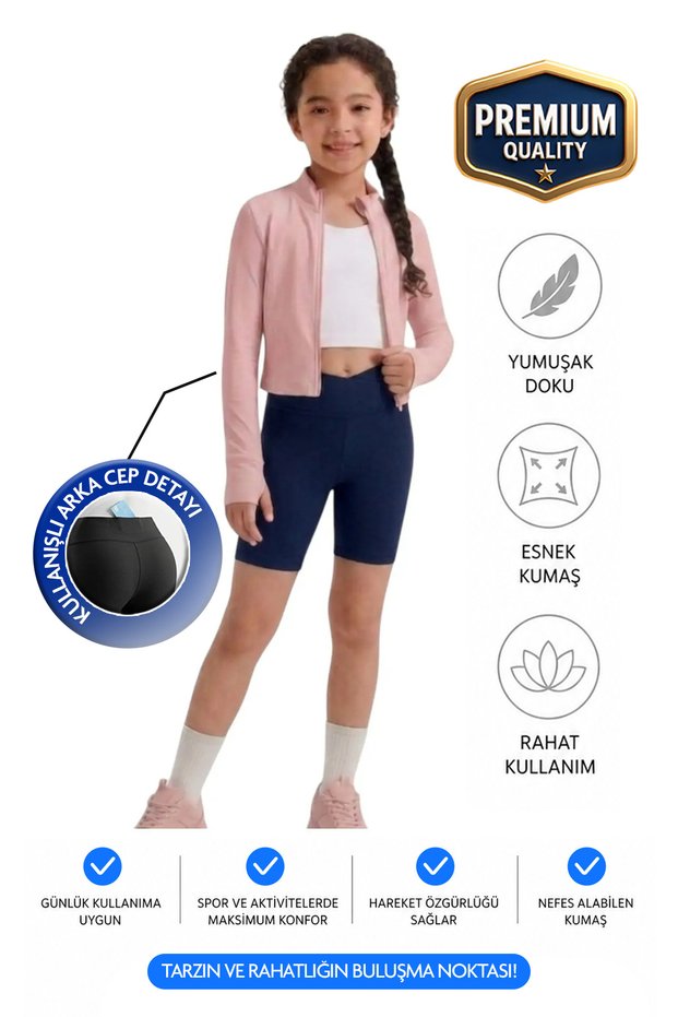 Girl's Pocket Double-Breasted Belt High Waist Biker Casual Running Walking Yoga Sports Volleyball Fitness Short Leggings