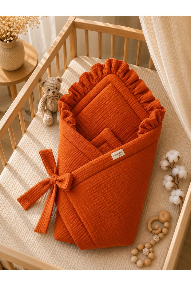 4-Ply Muslin Baby Blanket 100% Cotton Natural Organic Swaddle Hospital Discharge Newborn