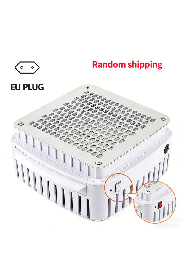 EU plug Professional Built-in Nail Dust Collector Desktop Nail Vacuum Cleaner Gel Nails Manicure Des