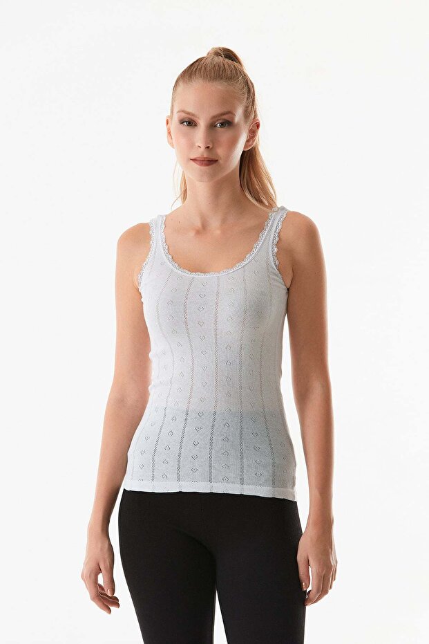 Lacy Thick Strap Tank Top